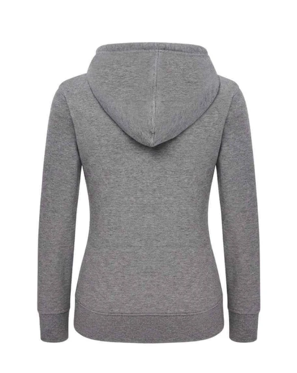 Bluza damska rozpinana JHK SWUL HOOD szara 240g -tyl