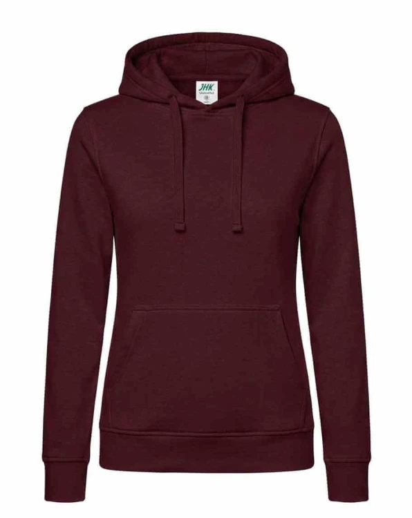 Bluza damska JHK SWUL KNG bordowa przód