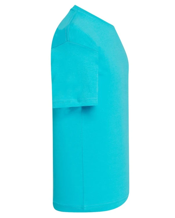 Koszulka dziecięca bawełniana turkusowa JHK 155gram - bok