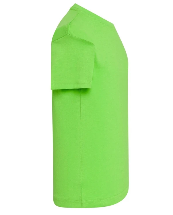 Koszulka dziecięca bawełniana zielona limonkowa JHK 155gram - bok